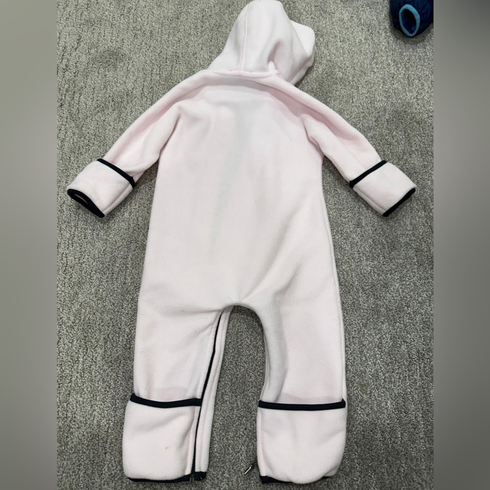 Moncler Light Pink Baby Fleece Zip Up - Picture 5 of 7